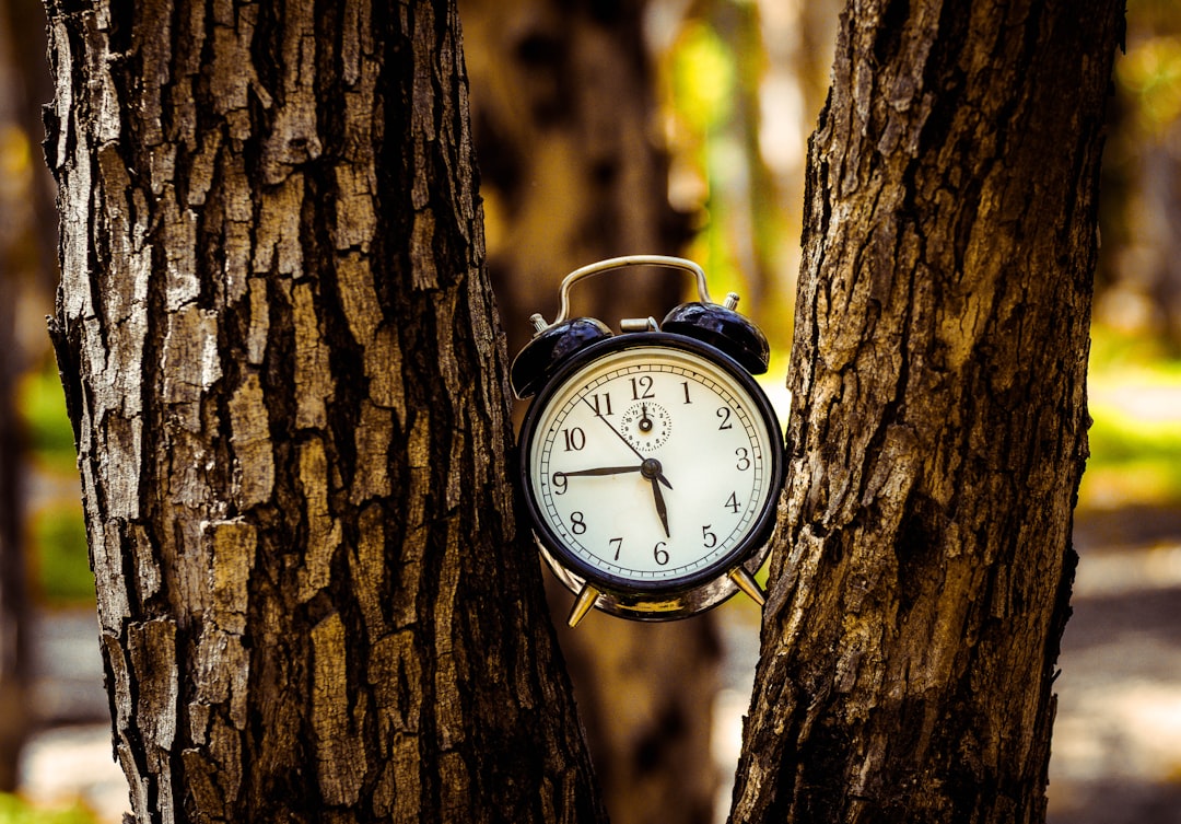 Photo Clock showing time