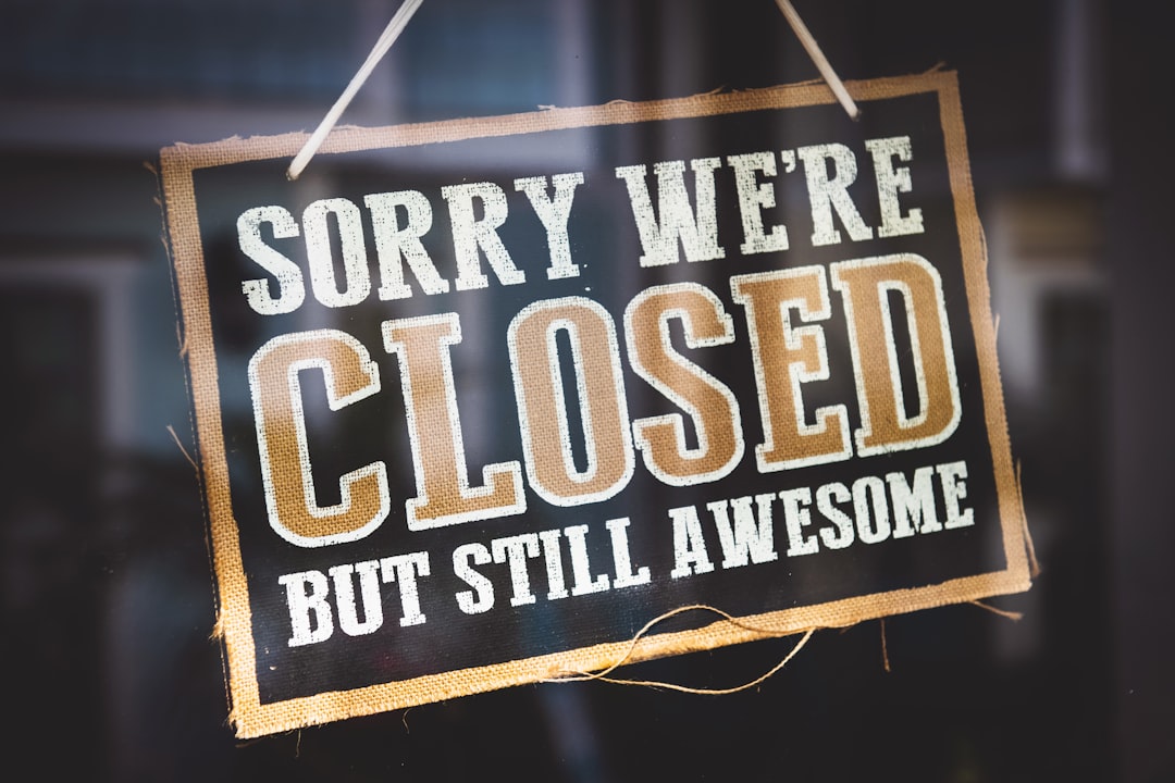 Photo Closed sign